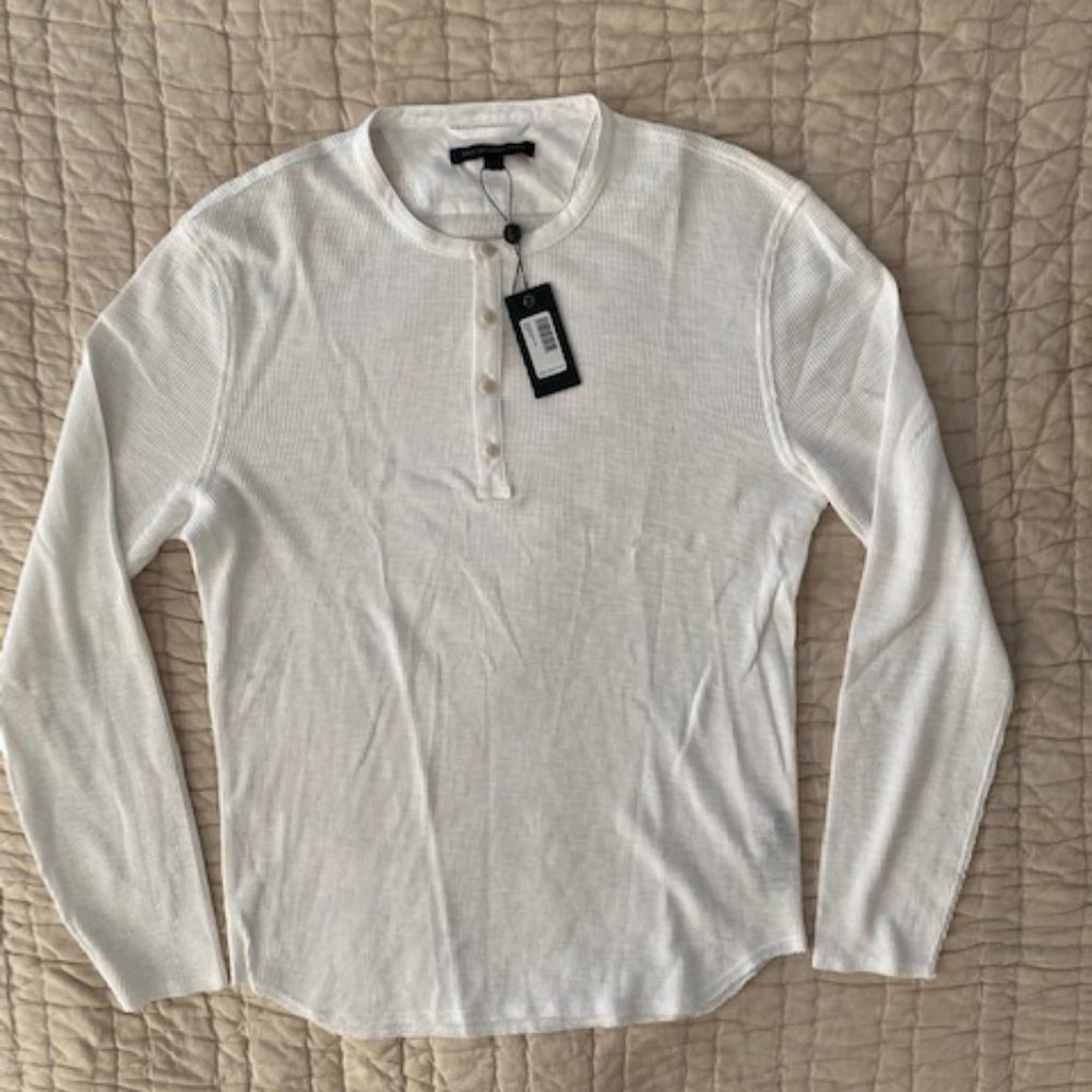 JOHN VARVATOS waffle henley